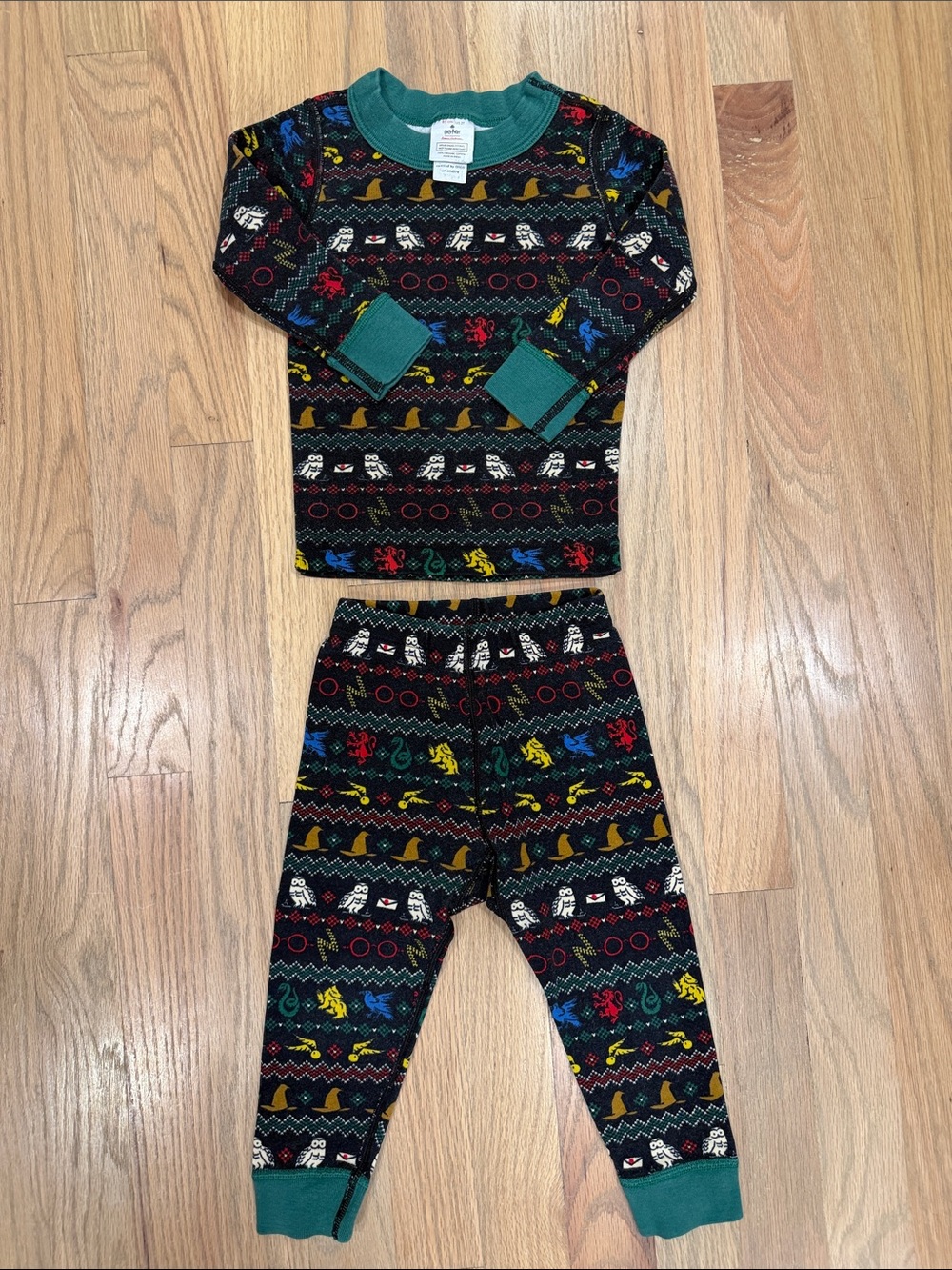 Hanna Andersson Black Harry Potter Pajama Set 2T unisex